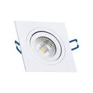 Spot de led direcionável 7w 6500k branco frio - quadrado