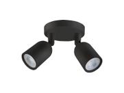 Spot de Led Direct Duplo MR16 Circular 8w Preto Taschibra