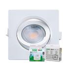 Spot De Led Embutir Alltop Par20 Quadrado 7W Bivolt Taschibra 6500K Branca Fria