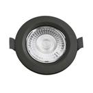 Spot De Led Embutir Slim Mr16 Redondo 6w Preto Bivolt Blumenau 6500k Luz Fria