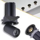 Spot De Led Retrátil Embutir Preto Aiva 12w 2700k Nordecor