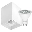 Spot de Sobrepor Quadrado Branco Direcionável com LED 4000K