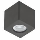 Spot de Sobrepor Quadrado Preto Zoom Luminária de Teto Baixa 1 Lâmpada MR16 Bivolt Dital