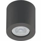 Spot de Sobrepor Redondo Preto Bivolt MR16 Luminária de Teto em Poliestireno Dital Zoom