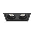 Spot de Teto Embutido Micro Borda 4165/2-PM Interlight - Preto Orientável