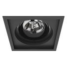 Spot de Teto Embutido Micro Borda 4167/1-PM Interlight - Preto Orientável