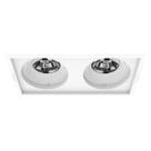 Spot de Teto Embutido Micro Borda 4167/2-BM Interlight - Branco Orientável