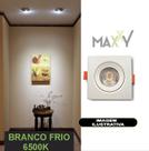 Spot Dicroica Quadrado Direcionável LED SMD 7W Frio 6500K