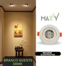 Spot Dicroica Redondo Direcionável LED SMD 5W Quente 3000k Spot Dicroica Redondo Direcionável LED SMD 5W Quente 3000k
