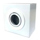 Spot Direcional Sobrepor Branco Texturizado 1XDicroica GU10 - Rioprelustres - 3500/1 Dicroica BR-TEXT