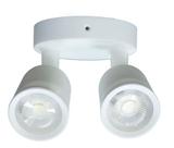 Spot Duplo Branco De Sobrepor Com Led Amarelo Inspire Spot Duplo Branco De Sobrepor Com Led Amarelo Inspire