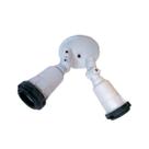 Spot Duplo Branco Policarbonato E27 - UPZ - 5800BR Spot Duplo Branco Policarbonato E27 - UPZ - 5800BR