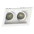 Spot Duplo Embutir Quadrado Recuado Dicroica Mr16 Branco - Save Energy Spot Duplo Embutir Quadrado Recuado Dicroica Mr16 Branco - Save Energy