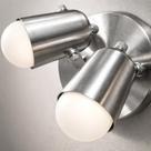Spot Duplo na Canopla em alumínio Para 02 lâmpadas Padrão E27 Direcionável 360 Graus Ideal para Sala, Lavabo, Quarto, Banheiro, Quintal, entre outros