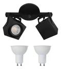 Spot Duplo Quadrado Direcionável 2xgu10 C/2 Lâmpadas Branco frio 6500k Spot Duplo Quadrado Direcionável 2xgu10 C/2 Lâmpadas Branco frio 6500k