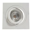 Spot Ecco Quadrado Embutir + Led Par20 Branco Quente St1840