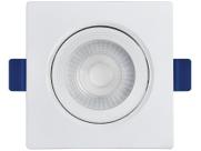 Spot Emb.03W Led 3000K Quadr B_D Branco