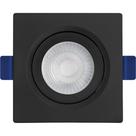 Spot Emb.05W Led 3000K Quadr B_D Preto Spot Emb.05W Led 3000K Quadr B_D Preto
