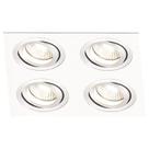 Spot embutido quad ecco 4xminidicroica - br