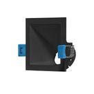 Spot Embutir Angular Quadrado Preto Aluminio Stella