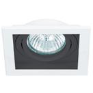 Spot Embutir AR111 NS7111P Quadrado Branco/Preto Modular Sistema Click Bella