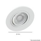 Spot Embutir AR70 Redondo Branco Face Plana SaveEnergy