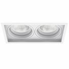 Spot Embutir Duplo Recuado Par20 Interlight Il4707 Branco Direcionavel Teto Gesso Sala Quarto Cozinha Iluminacao Interna Moderna Residencial Comercial