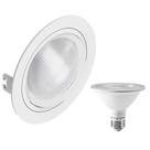 Spot Embutir Face Plana PAR30 + 1 Lâmpada LED 10W 6500K E27