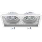 Spot Embutir Interlight GZ10 2XDicróica Recuado GZ10 Preto