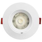 Spot Embutir Led Bivolt Redondo 3000K Branco Quente 9cm 5W