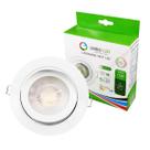 Spot Embutir Led Redondo 13Cm 15W Bivolt Branco Quente