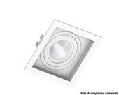 Spot Embutir Par20 Quadrado Branco Recuado - SaveEnergy