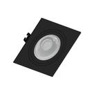 Spot Embutir Par20 Quadrado Preto Face Plana - SaveEnergy