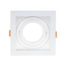 Spot Embutir PAR30 Quadrado Recuado Branco ABS JNG