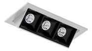 Spot Embutir Picco Triplo Interlight 7w 12 2700k 4582 Fe Cor BrancoPreto
