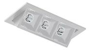 Spot Embutir Picco Triplo Orientável Interlight 4582ab Cor Branco 110v/220v
