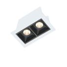 Spot Embutir Pro Soul 2 Focos Recuado 4W 2700K Luz Amarela Opus