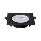 Spot Embutir Quadrado 6W 3000K Preto Blumenau Spot Embutir Quadrado 6W 3000K Preto Blumenau
