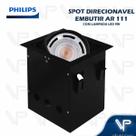 Spot embutir quadrado c/lampada led ar111 philips 9w 2700k(branco quente)pt Spot embutir quadrado c/lampada led ar111 philips 9w 2700k(branco quente)pt