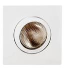 Spot Embutir Quadrado Par 20 Orientável Face Reta Aletado (SEM LÂMPADA Mf 164 Branco Metal Tecnica