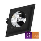 Spot Embutir Quadrado Recuado Ar111 Preto Spot Embutir Quadrado Recuado Ar111 Preto