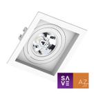 Spot Embutir Quadrado Recuado AR70 Branco