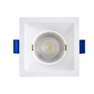 Spot Embutir Quadrado Recuado Branco 9,4cm Led 6W 6500K Bivolt