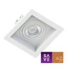Spot Embutir Quadrado Recuado Dicroica Mr16 Branco Spot Embutir Quadrado Recuado Dicroica Mr16 Branco