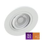 Spot Embutir Redondo Face Plana Dicroica Mr16 Branco