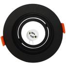 Spot Embutir Redondo Preto 10,2 Cm Para Mr11 Gu10