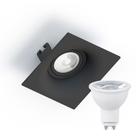 Spot Embutir Sand Save Energy Dicróica M16 Preto + Lâmpada Dicroica 4,8w 6500k