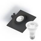 Spot Embutir Sand Save Energy P/ Lâmpada Par20 Preto + Lâmpada Led 4,8w 4000k