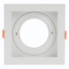 Spot Flea Embutir Recuado AR70 Direcionável Quadrado Branco Nordecor