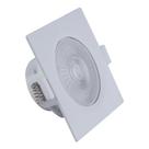 Spot LED 1W Quadrado Branco Frio Bivolt